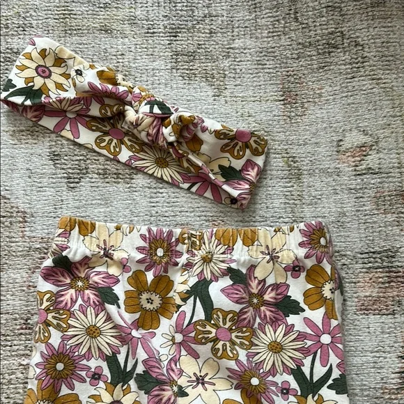 Petit Lem Pink Eyelet Baby Outfit - Picture 4 of 6